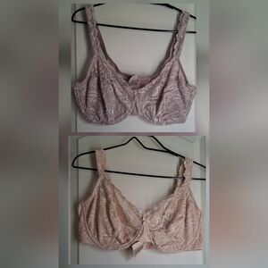 Bali Lace Bras Women’s Intimate in Cream Lavender 42 D Comfty Casual Sexy
